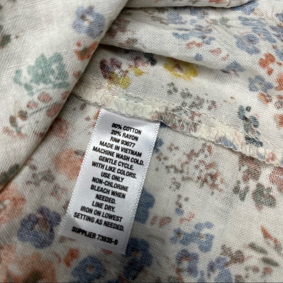 NWT A.N.A. Floral Print Flowy Tank Top Size XL - Picture 3 of 7